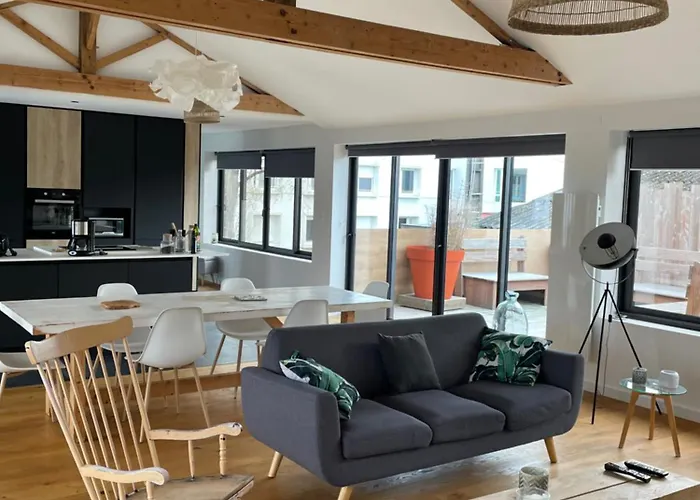 Loft Avec Terrasse Apartmán